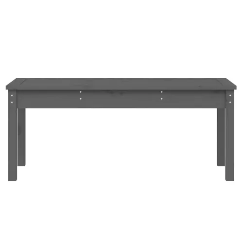  szürke tömör fenyőfa kerti pad 109x44x45 cm