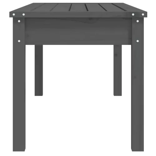  szürke tömör fenyőfa kerti pad 109x44x45 cm