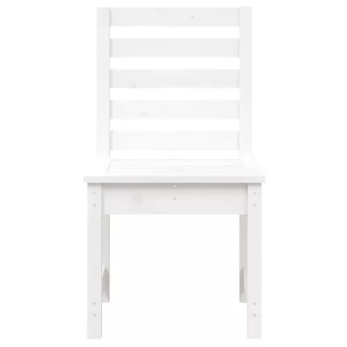  2 db fehér tömör fenyőfa kerti szék 50x48x91,5 cm