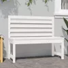  fehér tömör fenyőfa kerti pad 109 cm