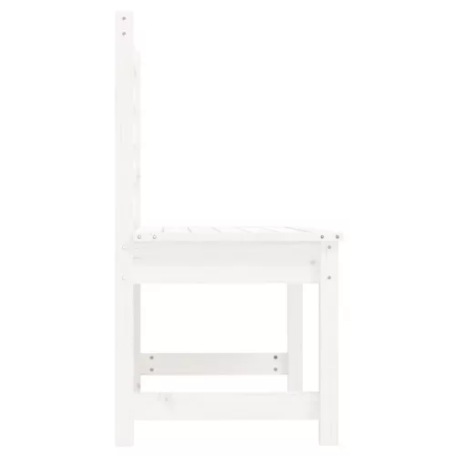  fehér tömör fenyőfa kerti pad 109 cm