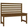  mézbarna tömör fenyőfa kerti pad 109 cm