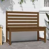  mézbarna tömör fenyőfa kerti pad 109 cm