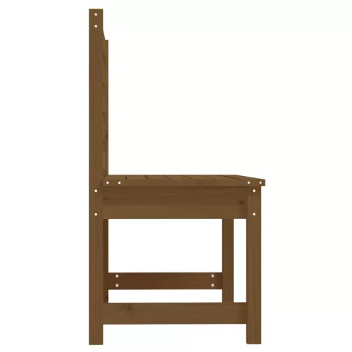  mézbarna tömör fenyőfa kerti pad 109 cm