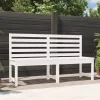  fehér tömör fenyőfa kerti pad 157,5 cm