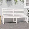  fehér tömör fenyőfa kerti pad 157,5 cm