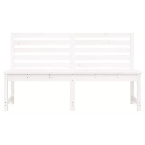  fehér tömör fenyőfa kerti pad 157,5 cm