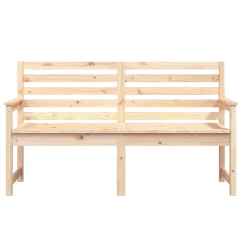 tömör fenyőfa kerti pad 159,5x48x91,5 cm