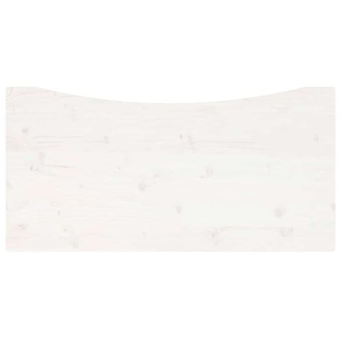  fehér tömör fenyőfa asztallap 100 x 50 x 2,5 cm