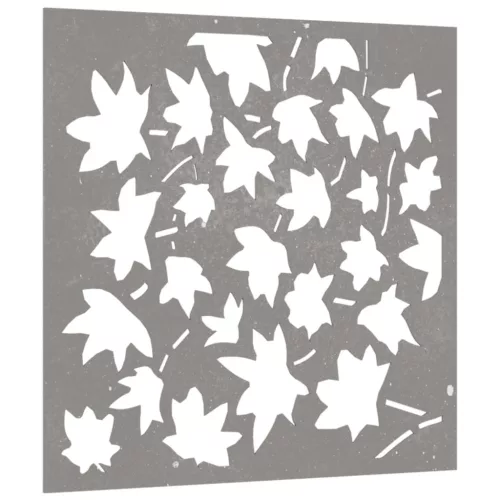  juharlevél mintás corten acél kerti faldísz 55x55 cm