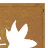  juharlevél mintás corten acél kerti faldísz 55x55 cm