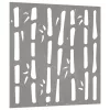  bambuszmintás corten acél kerti faldísz 55x55 cm