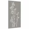 bambuszmintás corten acél kerti faldísz 105 x 55 cm