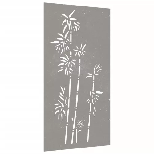  bambuszmintás corten acél kerti faldísz 105 x 55 cm