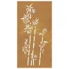  bambuszmintás corten acél kerti faldísz 105 x 55 cm