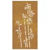  bambuszmintás corten acél kerti faldísz 105 x 55 cm