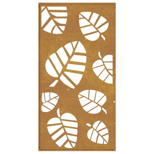  levélmintás corten acél kerti faldísz 105 x 55 cm
