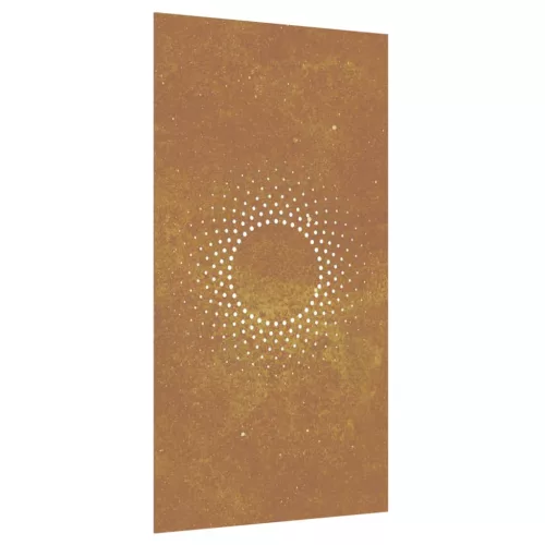  napmintás corten acél kerti faldísz 105 x 55 cm
