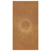  napmintás corten acél kerti faldísz 105 x 55 cm