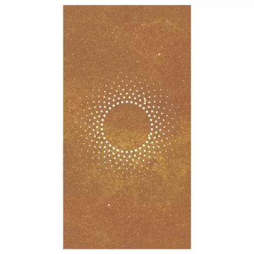  napmintás corten acél kerti faldísz 105 x 55 cm