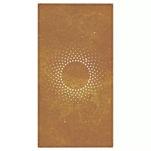  napmintás corten acél kerti faldísz 105 x 55 cm