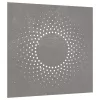  napmintás corten acél kerti faldísz 55 x 55 cm