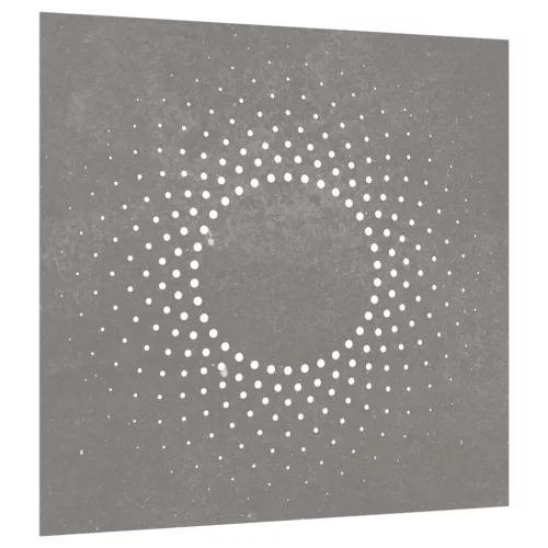  napmintás corten acél kerti faldísz 55 x 55 cm
