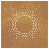  napmintás corten acél kerti faldísz 55 x 55 cm