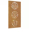  levélmintás corten acél kerti faldísz 105 x 55 cm
