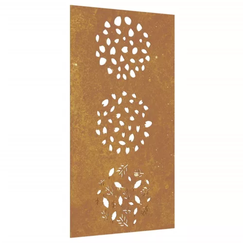  levélmintás corten acél kerti faldísz 105 x 55 cm