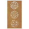  levélmintás corten acél kerti faldísz 105 x 55 cm