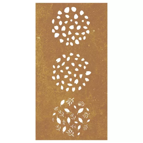  levélmintás corten acél kerti faldísz 105 x 55 cm