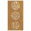  levélmintás corten acél kerti faldísz 105 x 55 cm