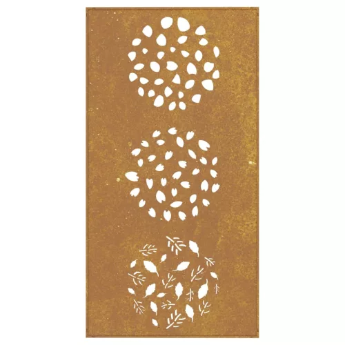  levélmintás corten acél kerti faldísz 105 x 55 cm