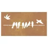  madármintás corten acél kerti faldísz 105 x 55 cm