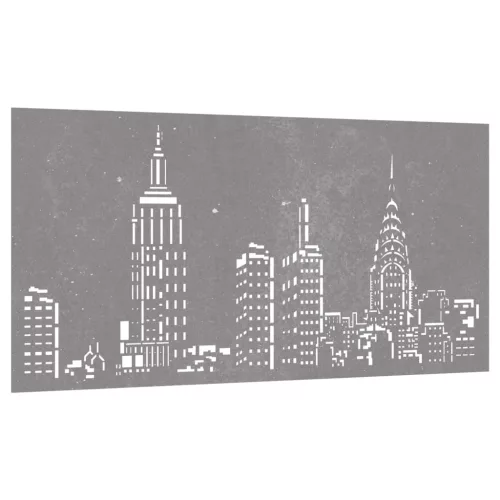  látkép mintás corten acél kerti faldísz 105 x 55 cm