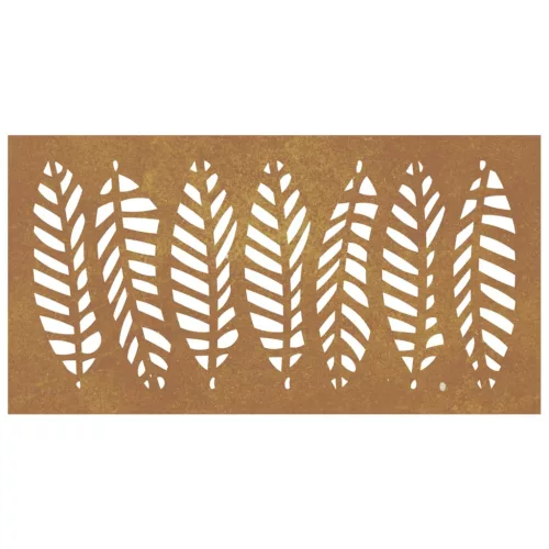  levélmintás corten acél kerti faldísz 105 x 55 cm