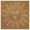 napmintás corten acél kerti faldísz 55 x 55 cm