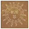  napmintás corten acél kerti faldísz 55 x 55 cm