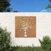  famintás corten acél kerti faldísz 105 x 55 cm