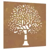  famintás corten acél kerti faldísz 105 x 55 cm