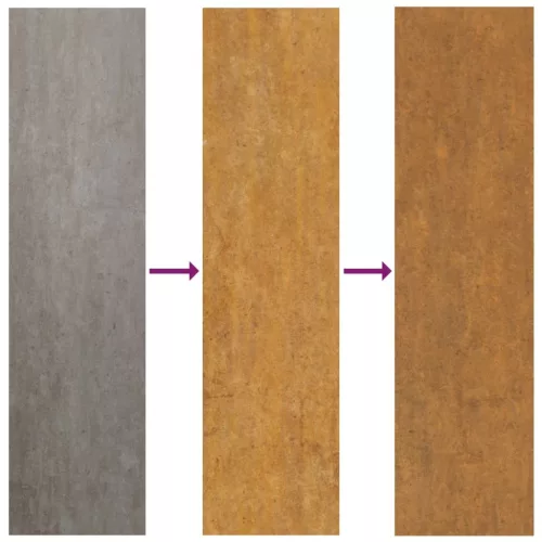  famintás corten acél kerti faldísz 105 x 55 cm