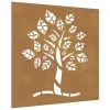  famintás corten acél kerti faldísz 105 x 55 cm