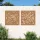  2 db rózsamintás corten acél kerti faldísz 55 x 55 cm