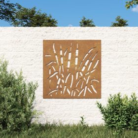  fűmintás corten acél kerti faldísz 105 x 55 cm