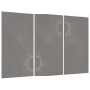  3 db napmintás corten acél kerti faldísz 105 x 55 cm