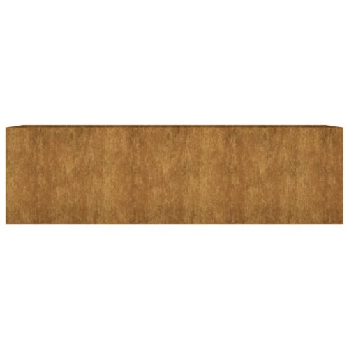  corten acél kerti magaságyás 280x80x80 cm