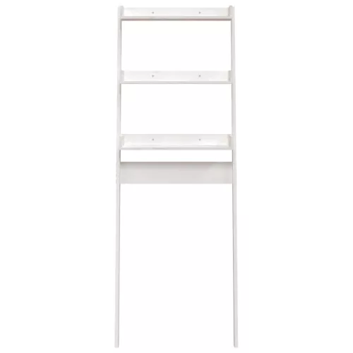  fehér tömör fenyőfa fürdőszoba állvány 63,5x32x179 cm