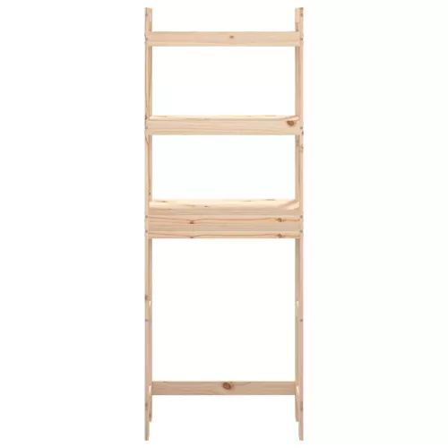  tömör fenyőfa fürdőszoba állvány 63x26x171 cm