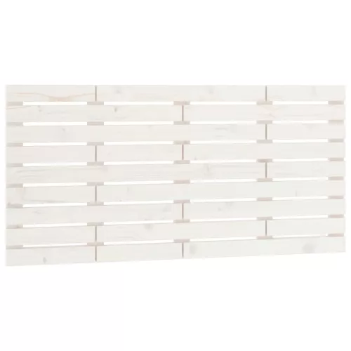  fehér tömör fenyőfa fali fejtámla 126 x 3 x 63 cm